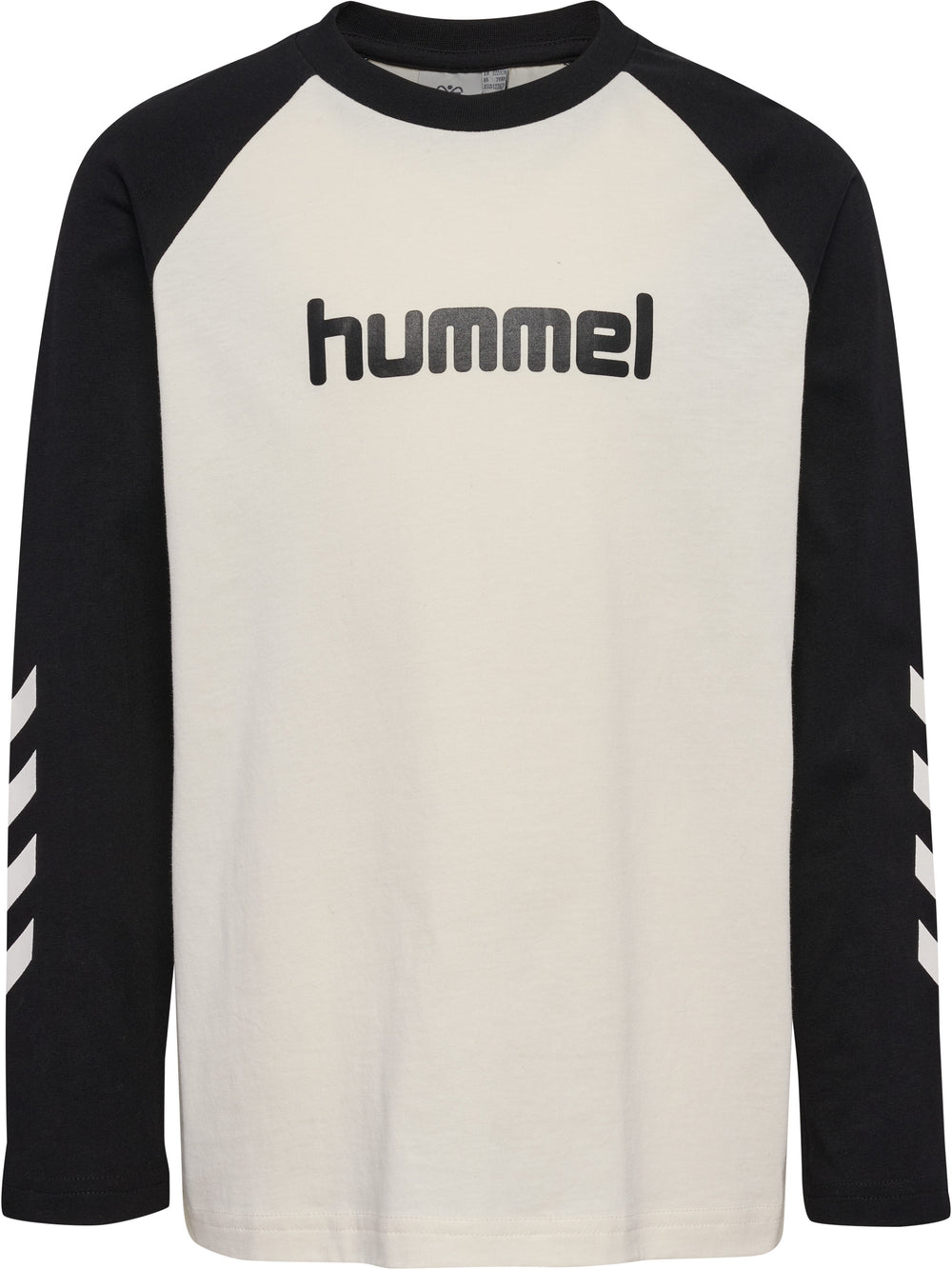 HUMMEL Logo T-Shirt L/S Kind (marshmallow/black)