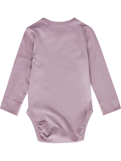 HUMMEL Mini 2-Pack Body L/S Kind (black plum/sea fog)