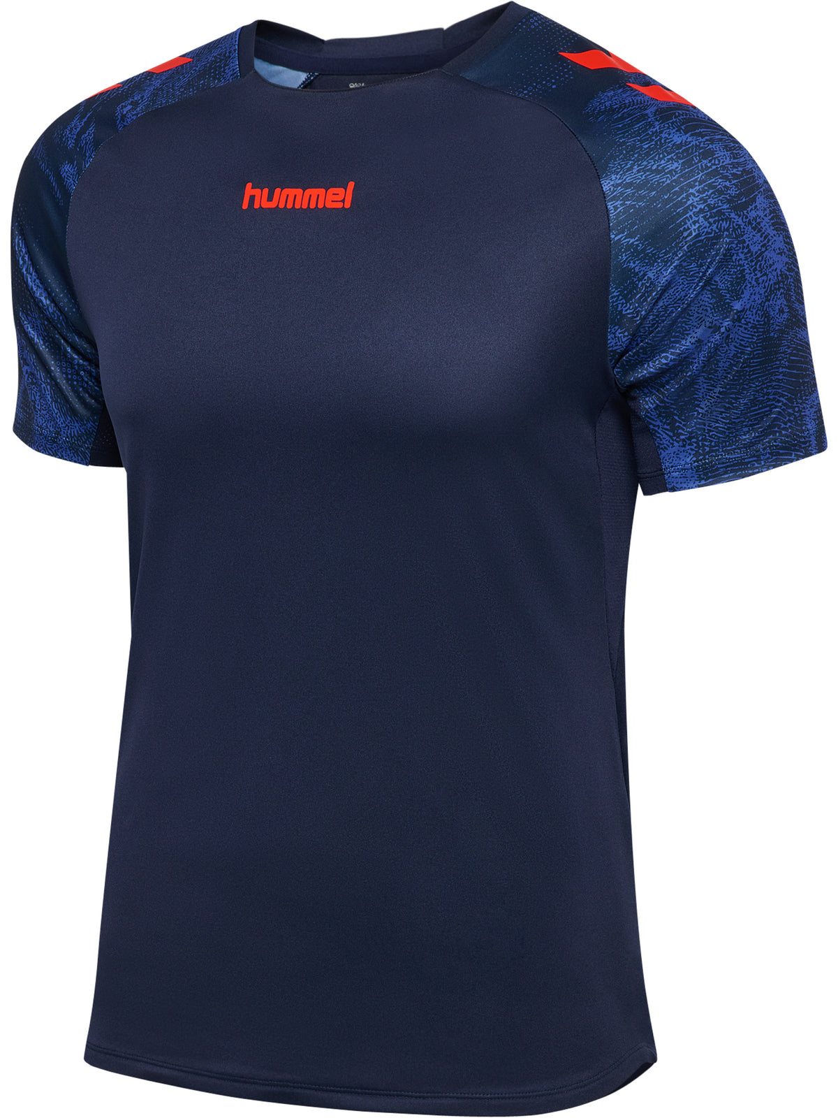 HUMMEL BLAZE26 Pro Training Jersey S/S (marine/cherry tomato)