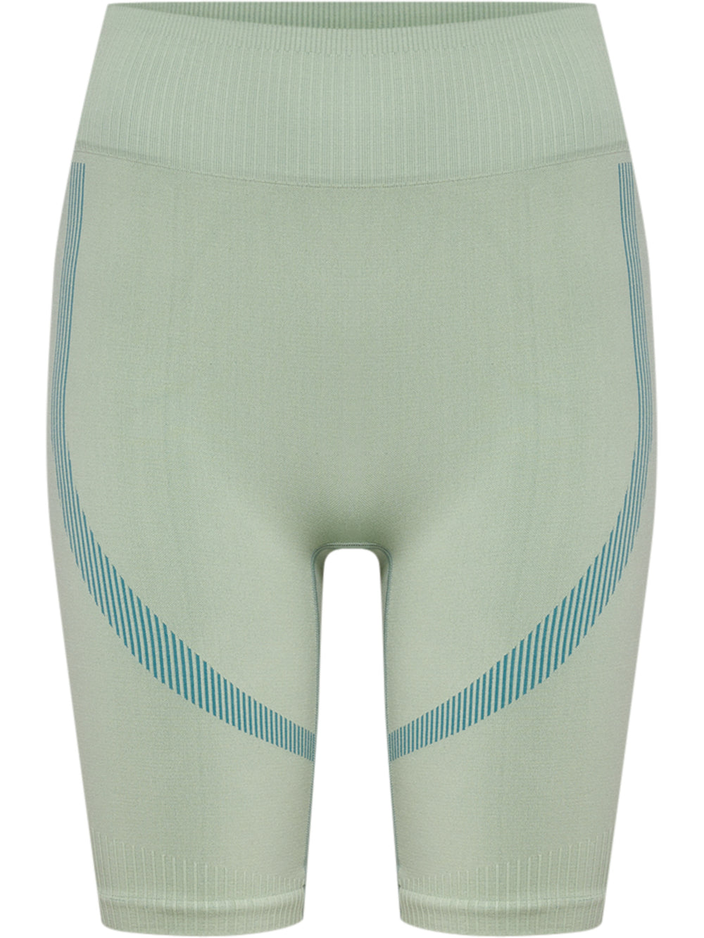HUMMEL Hiit Seamless Short Tights Damen (frosty green)