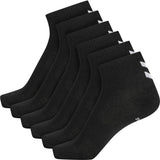 HUMMEL Chevron 6-Pack Mid Cut Socks (black/black)