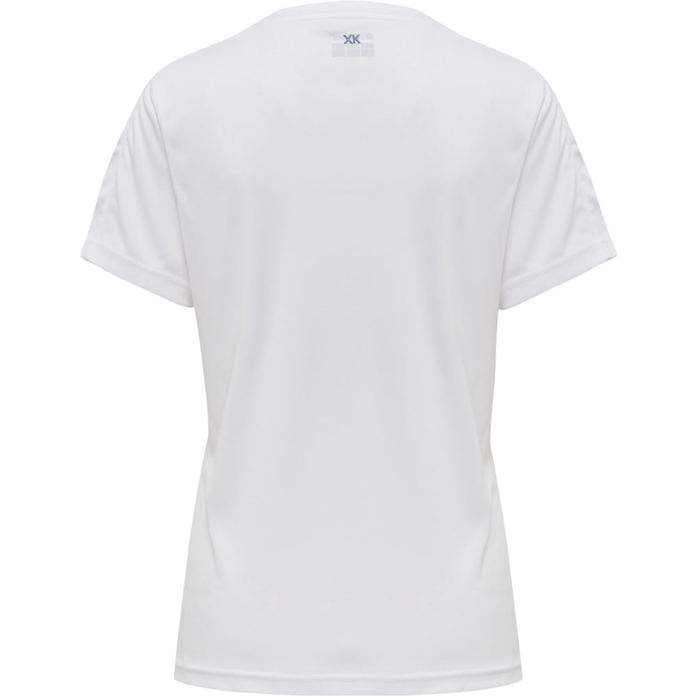 HUMMEL Core XK Poly Jersey S/S Damen (white/true blue)