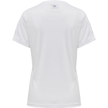 HUMMEL Core XK Poly Jersey S/S Damen (white/true blue)