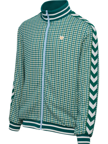 HUMMEL Pepita Woven Logotape Trackjacket (yellow/light blue/teal)