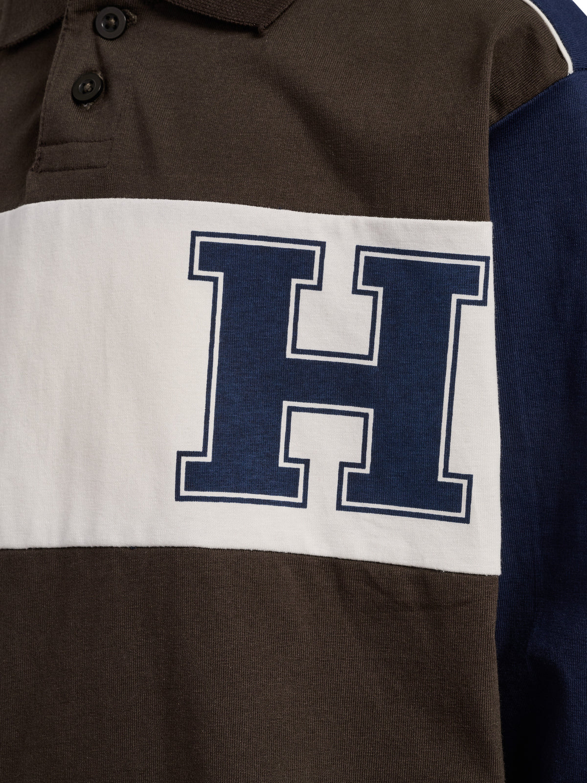 HUMMEL Robin Jersey Polo L/S Kind (turkish coffee)