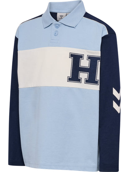 HUMMEL Robin Jersey Polo L/S Kind (cashmere blue)