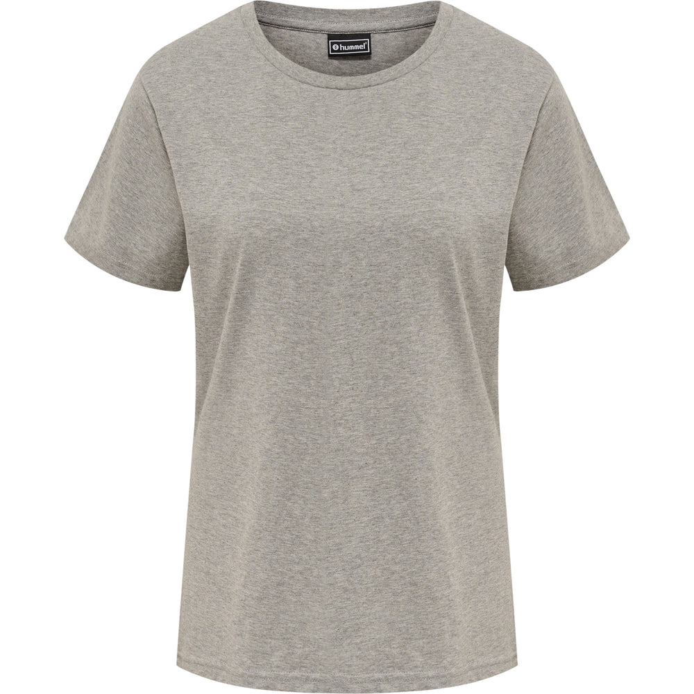 HUMMEL Red Basic T-Shirt S/S Damen (grey melange)