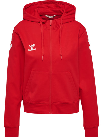 HUMMEL Go 2.0 Chevron Zip Hoodie Damen (true red)