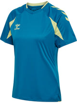 HUMMEL Core 2.0 Jersey S/S Damen (celestial/pale lime yellow)