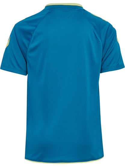 HUMMEL Core 2.0 Jersey S/S Kind (celestial/pale lime yellow)