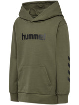 HUMMEL Reg Logo Hoodie Kind (dusty olive)