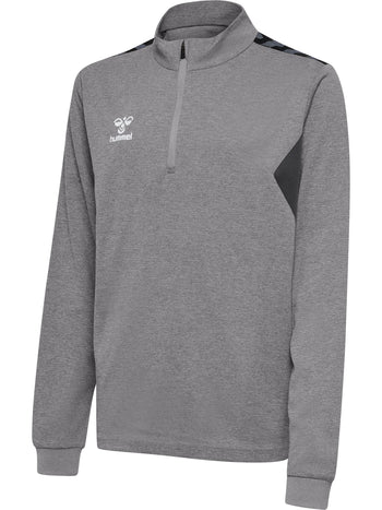 HUMMEL Authentic Half Zip Sweat Kind (grey melange)