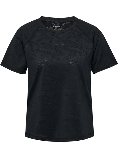 HUMMEL Vanja Jacquard T-Shirt S/S Damen (black)