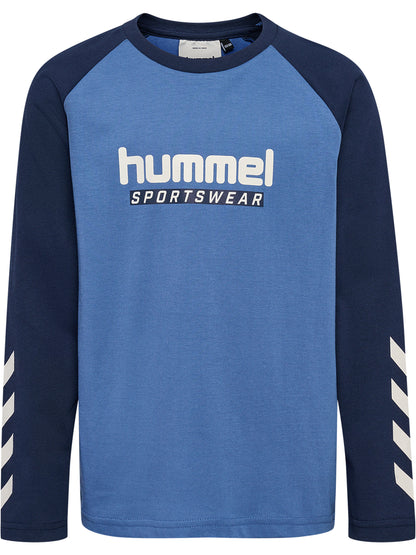 HUMMEL Logo T-Shirt L/S Kind (dutch blue)