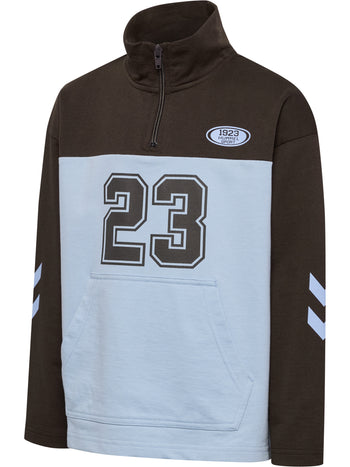 HUMMEL Timmi Half Zip Sweat Kind (turkish coffee)