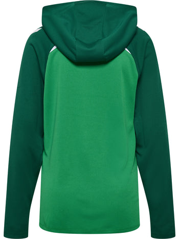 HUMMEL Lead 2.0 Zip Hoodie Damen (jelly bean/evergreen)