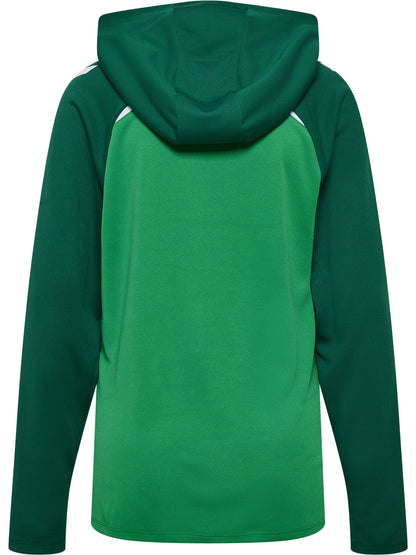 HUMMEL Lead 2.0 Zip Hoodie Damen (jelly bean/evergreen)