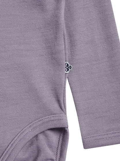 HUMMEL Mini Wool Solid Body L/S Kind (gray ridge)