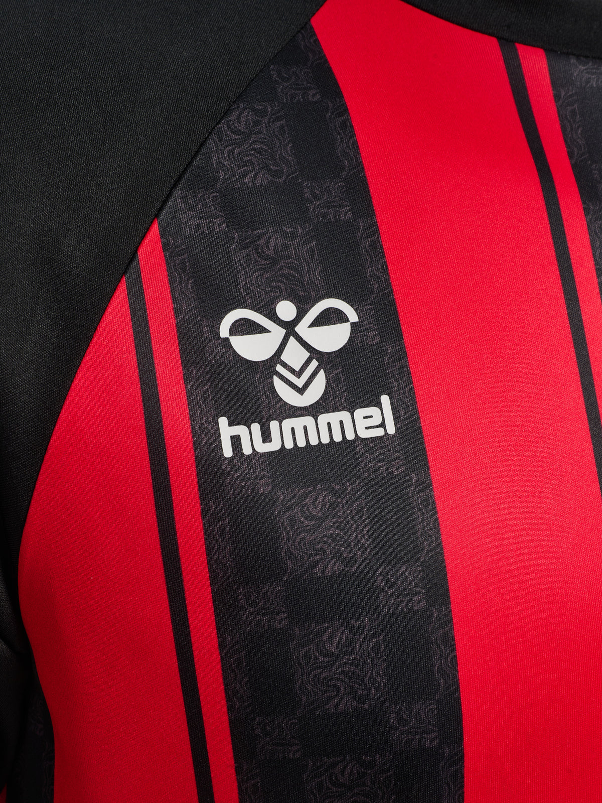 HUMMEL Match Striped Jersey S/S (true red/black)