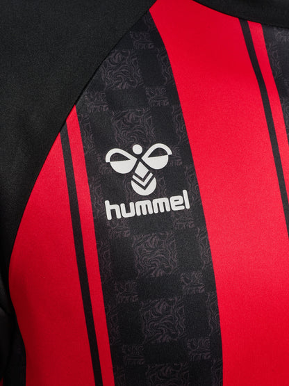 HUMMEL Match Striped Jersey S/S (true red/black)