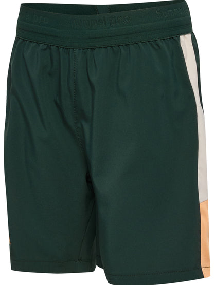 HUMMEL BLAZE27 Pro Training Shorts Kind (darkest spruce/buttercream)