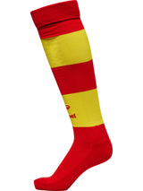 HUMMEL Essential Stripe Football Socks (true red/blazing yellow)
