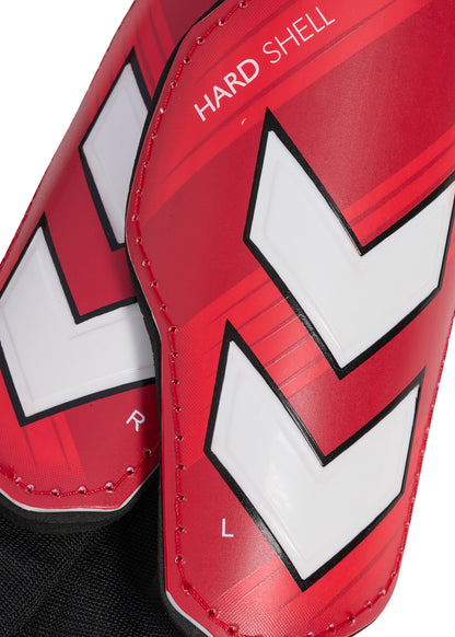 HUMMEL Shin Guards Hard Shell (pompeian red)