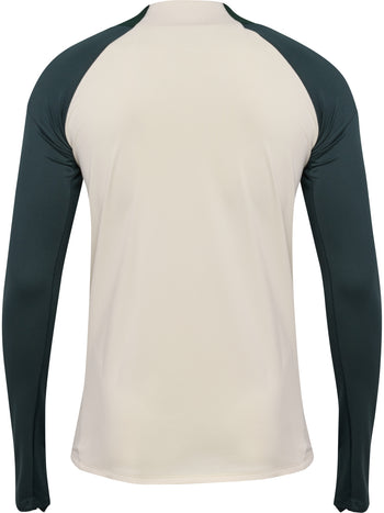 HUMMEL BLAZE27 Pro Training Half Zip (buttercream/darkest spruce)