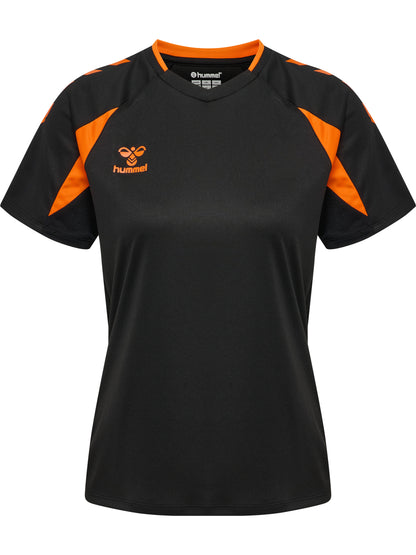 HUMMEL Core 2.0 Jersey S/S Damen (black/orange tiger)