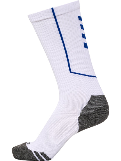 HUMMEL Pro Training Socks High (white/true blue)
