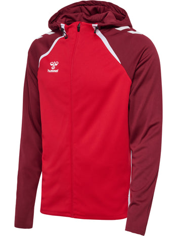 HUMMEL Lead 2.0 Zip Hoodie (true red/maroon)