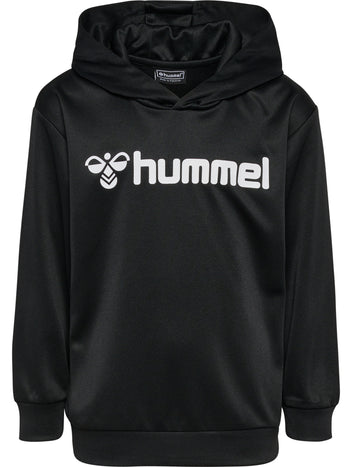 HUMMEL Logo Hoodie Unisex Kind Schwarz