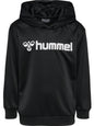 HUMMEL Logo Hoodie Unisex Kind Schwarz