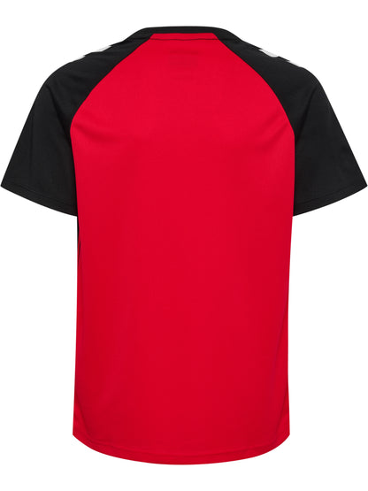HUMMEL Match Striped Jersey S/S Kind (true red/black)