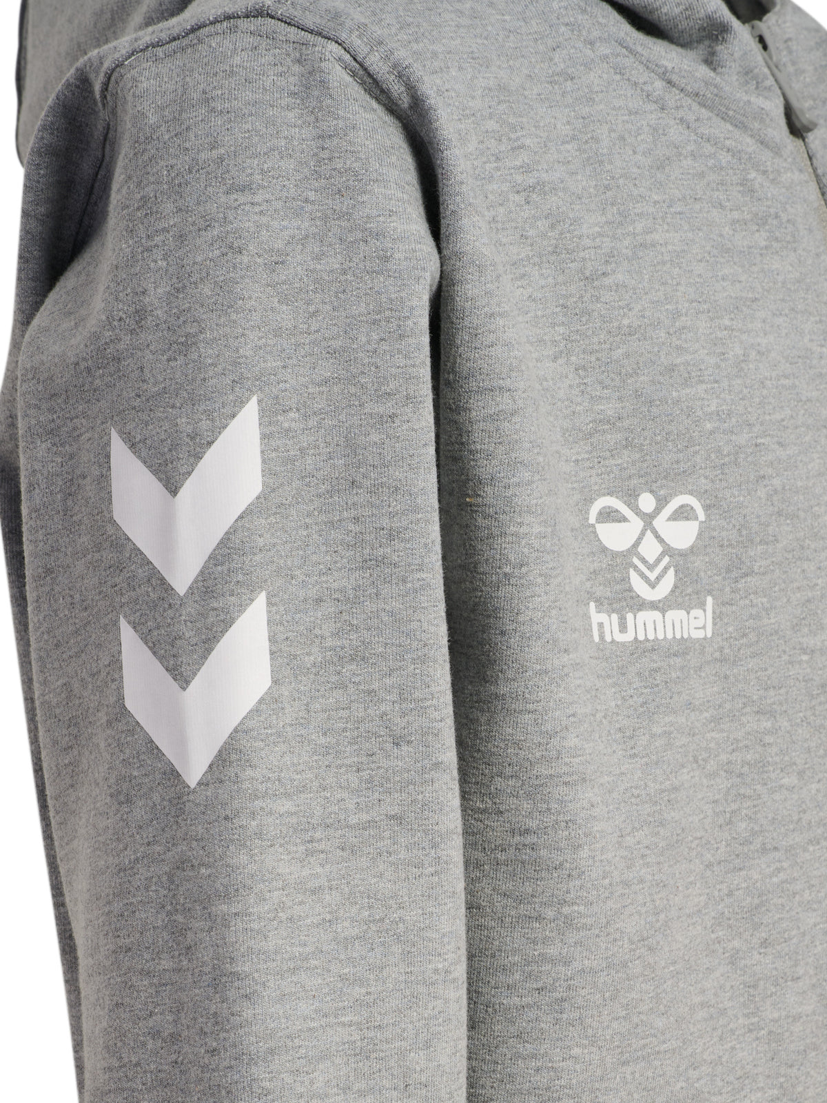 HUMMEL Go 2.0 Chevron Zip Hoodie Kind (grey melange)