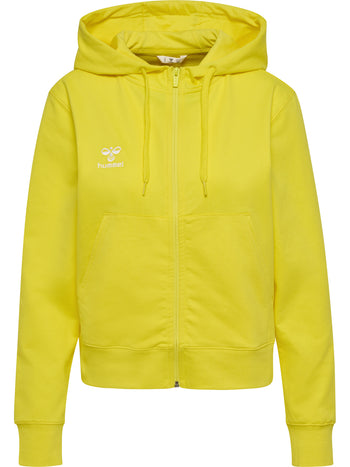 HUMMEL Go 2.0 Zip Hoodie Damen Gelb