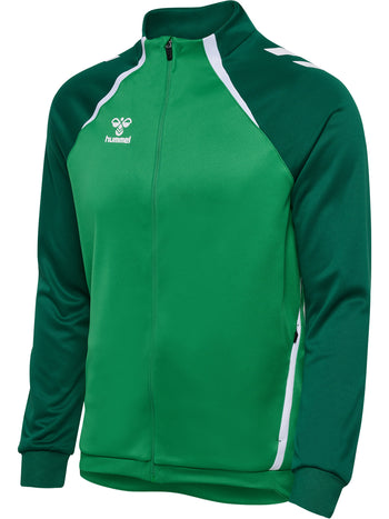 HUMMEL Lead 2.0 Track Zip Jacket (jelly bean/evergreen)