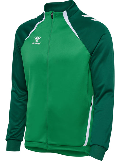 HUMMEL Lead 2.0 Track Zip Jacket (jelly bean/evergreen)