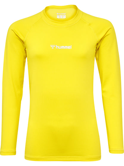 HUMMEL Bl Performance Tee L/S Kind (blazing yellow)