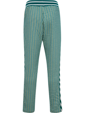 HUMMEL Pepita Woven Logotape Trackpants (yellow/light blue/teal)