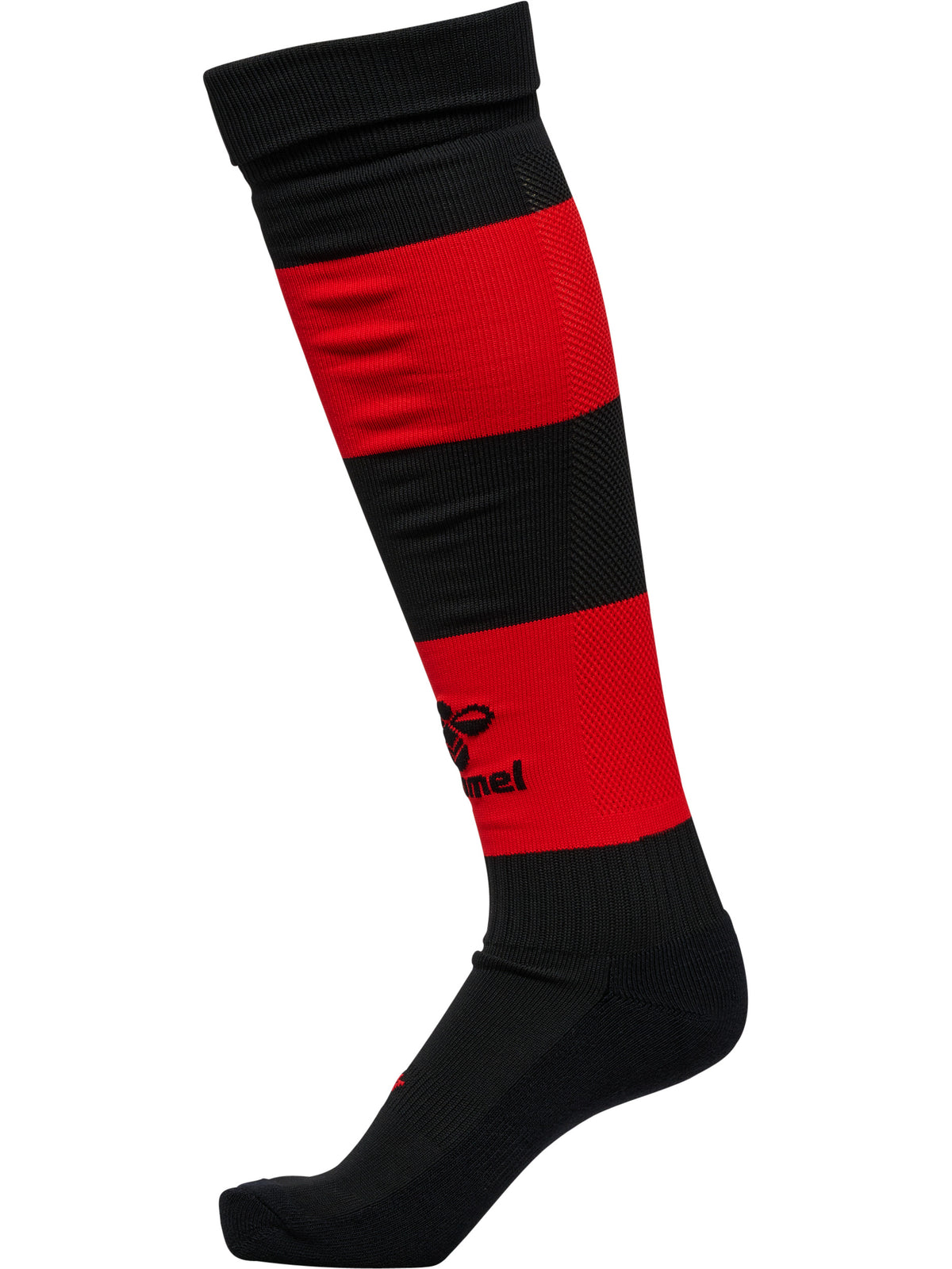 HUMMEL Essential Stripe Football Socks (black/true red)