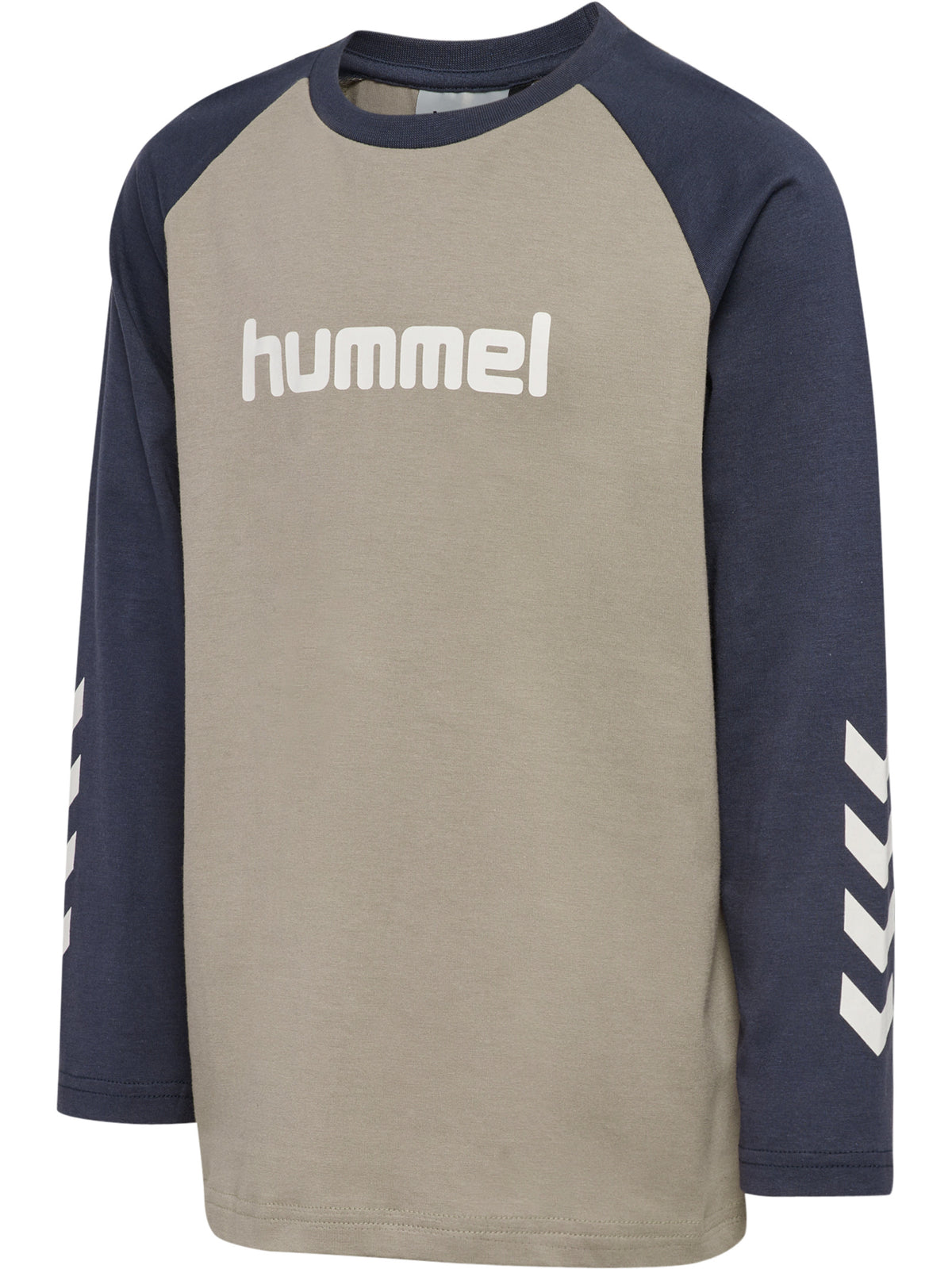 HUMMEL Logo T-Shirt L/S Kind (vintage khaki)