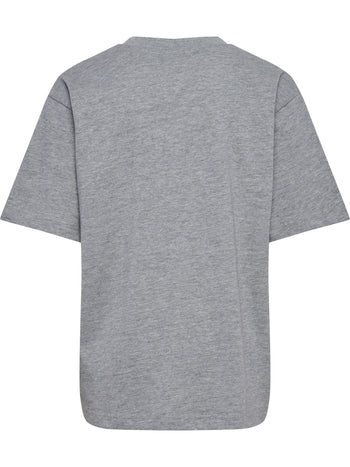 HUMMEL Loose T-Shirt S/S Bee Kind (grey melange)