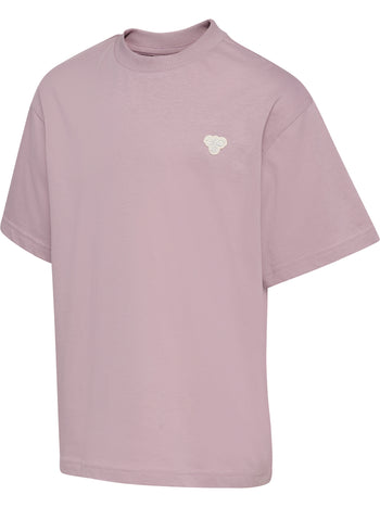 HUMMEL Loose T-Shirt S/S Bee Kind (sea fog)