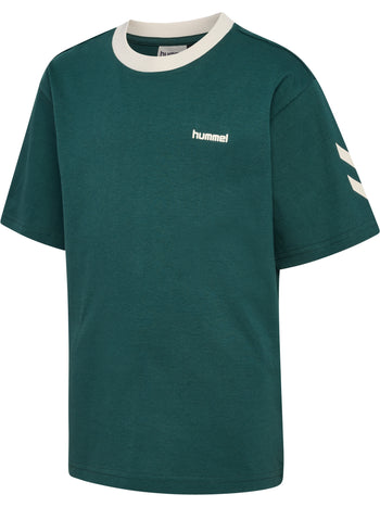 HUMMEL Loose Chevron T-Shirt Ss Kind (june bug)