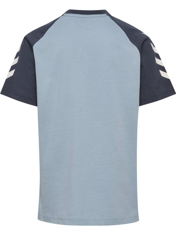 HUMMEL Logo T-Shirt S/S Kind (dusty blue)