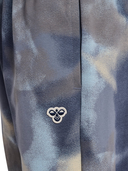 HUMMEL Loose AOP Pants Bee Kind (flint stone)