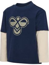 HUMMEL Mini Loose Layer T-Shirt L/S Kind (dress blues)