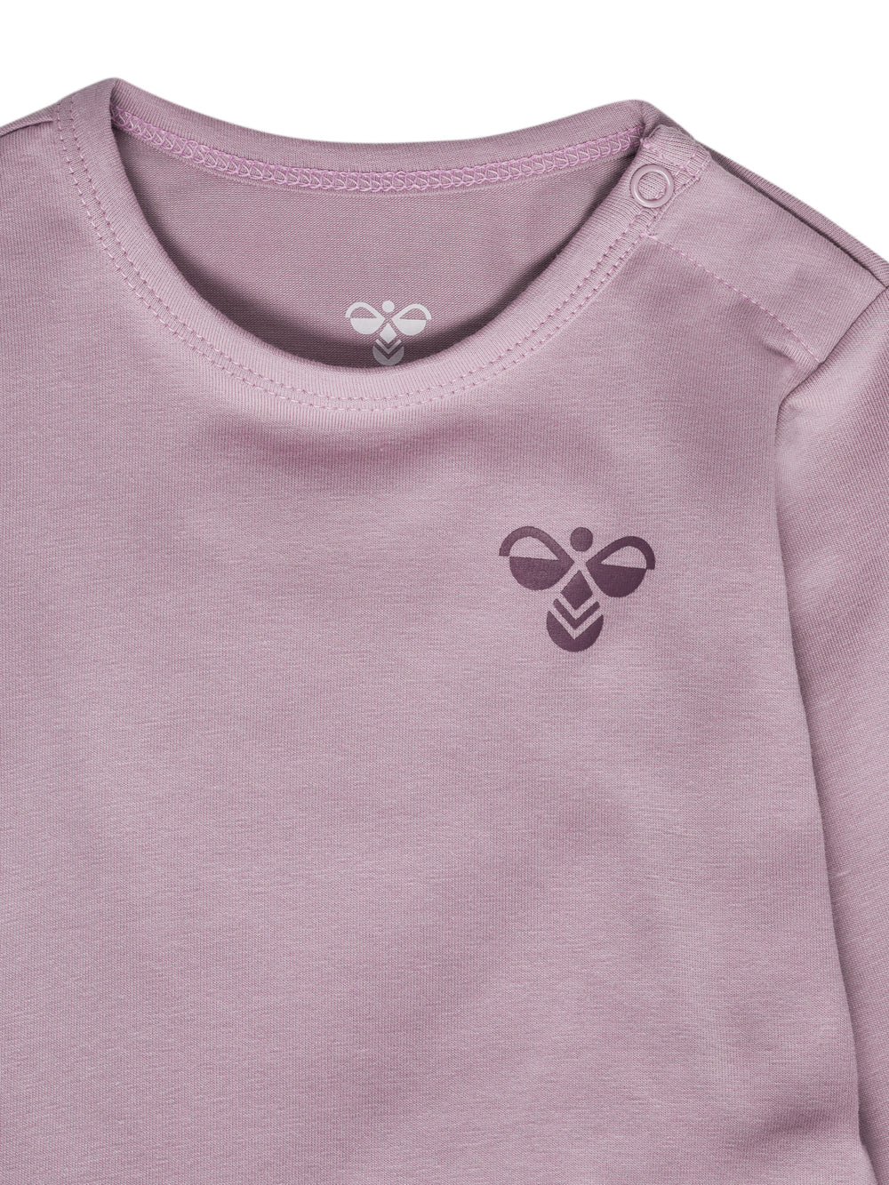 HUMMEL Mini 2-Pack Body L/S Kind (black plum/sea fog)