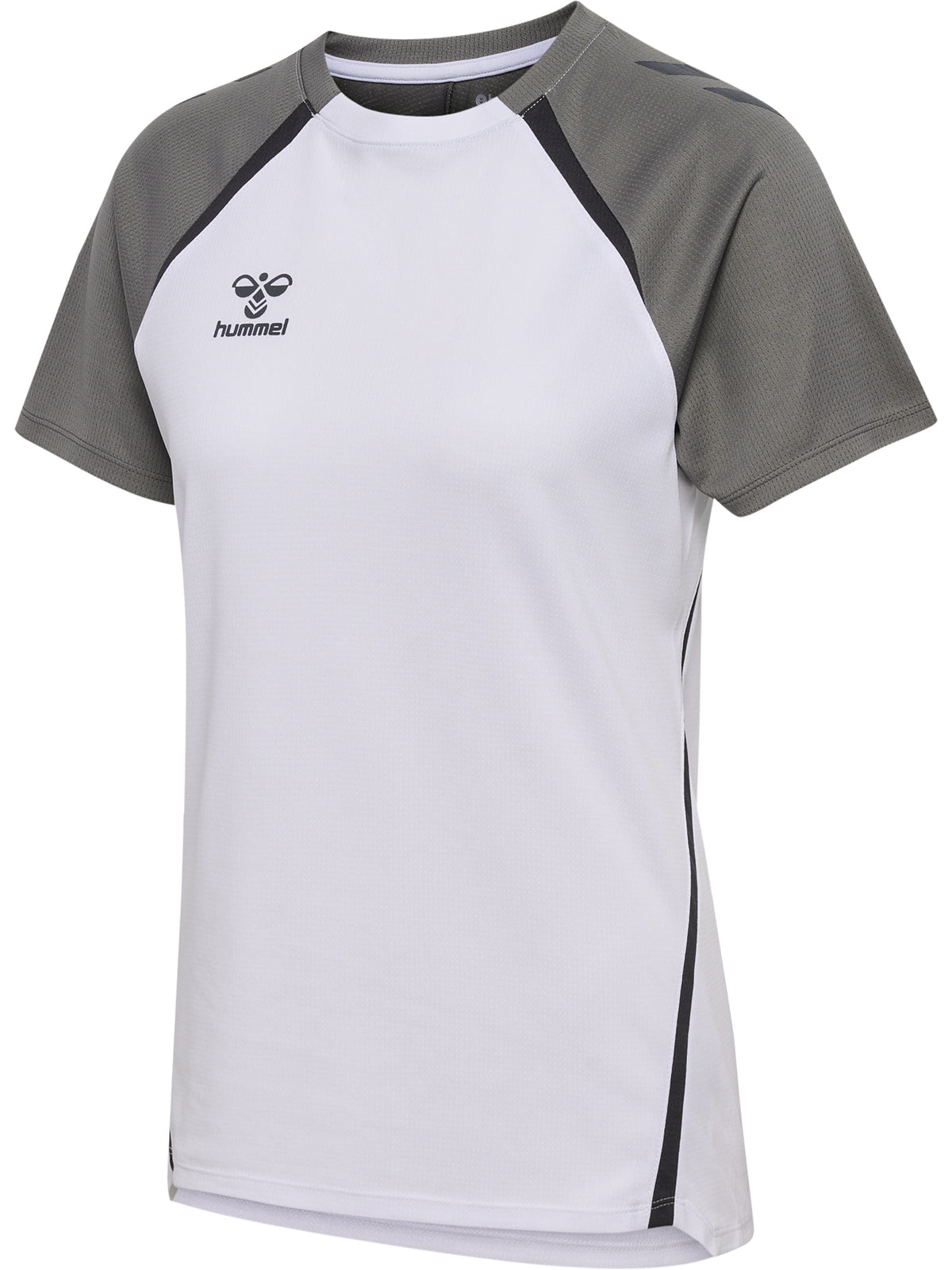 HUMMEL Lead 2.0 Jersey S/S Damen (white/steel gray)